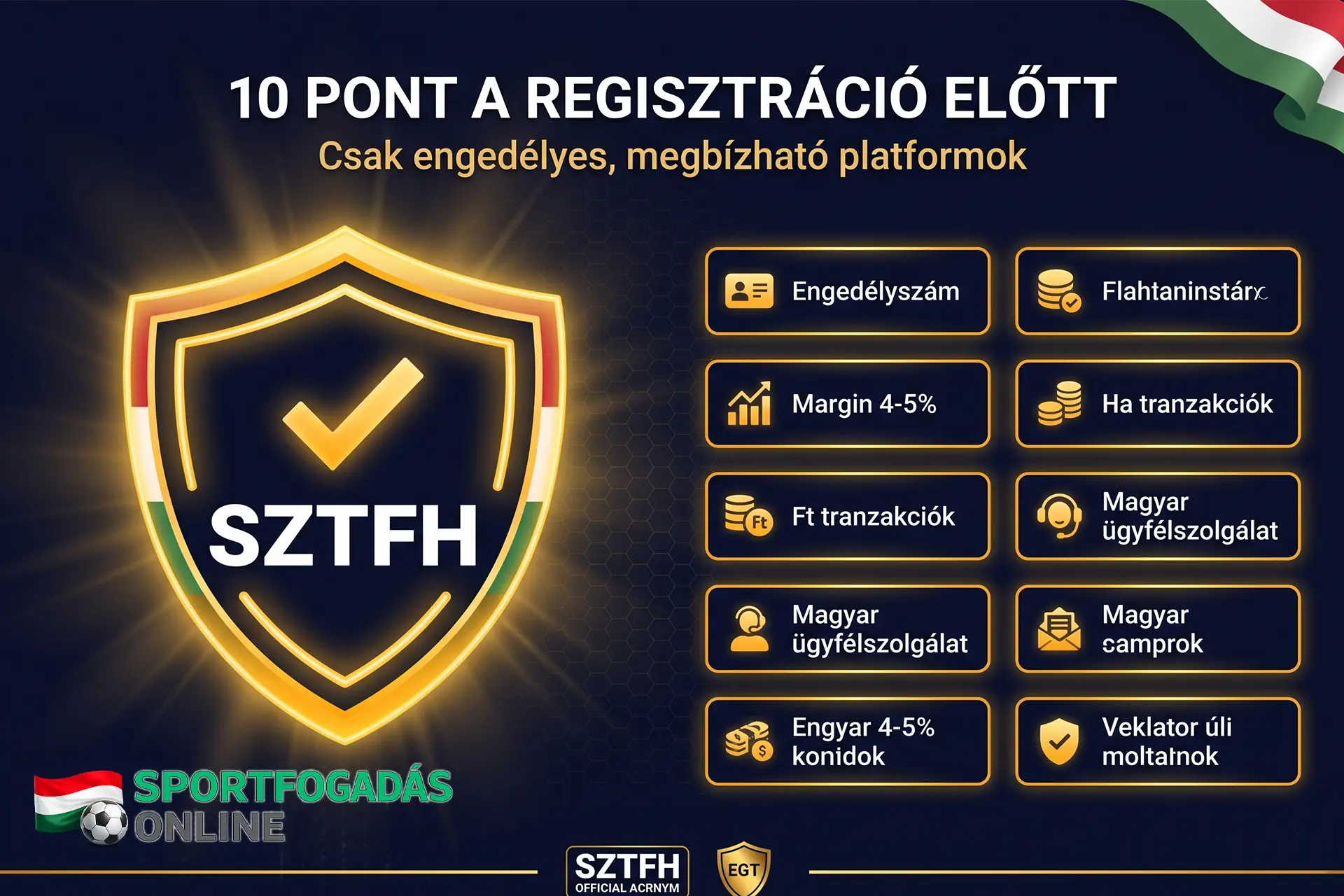 10 pont a regisztráció előtt - csak engedélyes, megbízható platformok SZTFH